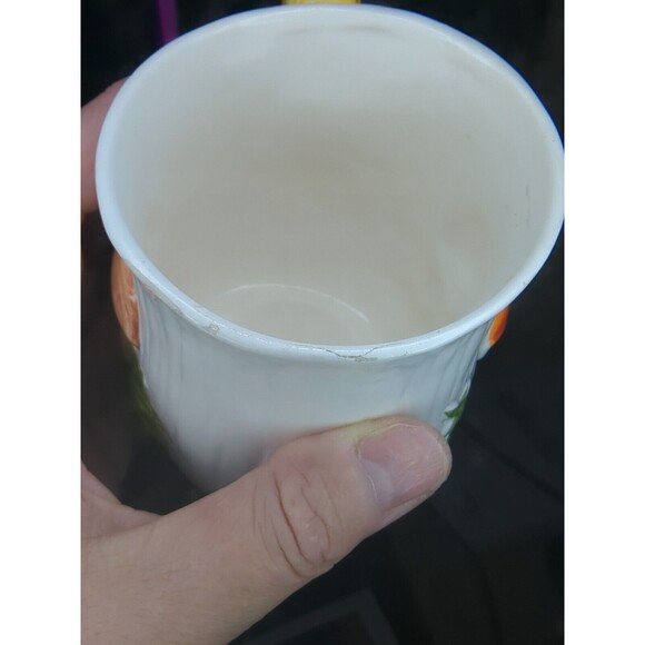 Sears Roebuck Japan Merry Mushroom 4 Mugs Creamer Stand MCM Retro Grannycore - Picture 15 of 15